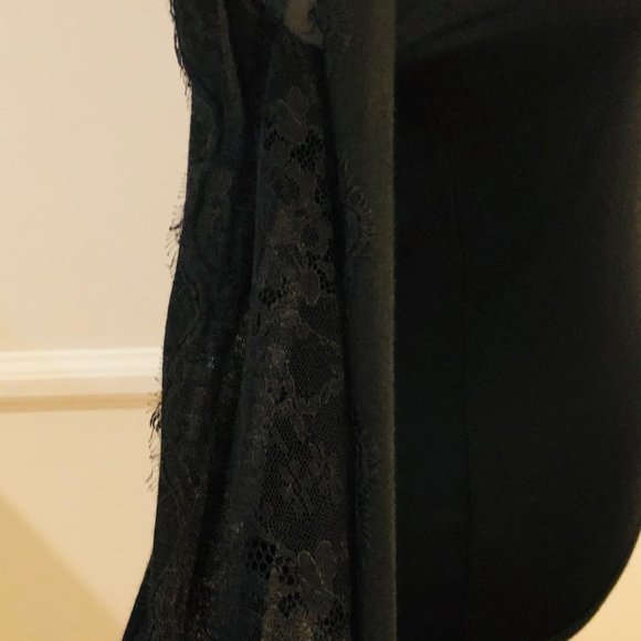 Emilio Pucci Black Open Neck Wool & Lace Sweater S - Picture 6 of 8